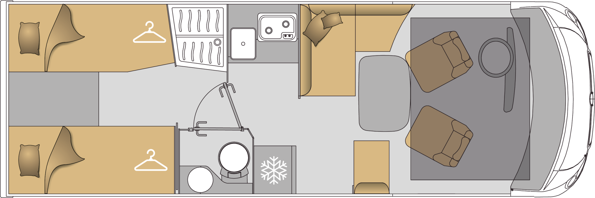 Grundriss Mooveo INT-69EBL Mooveo INT-69EBL – Integrierte / Vollintegrierte Élysée Line, Layout EB