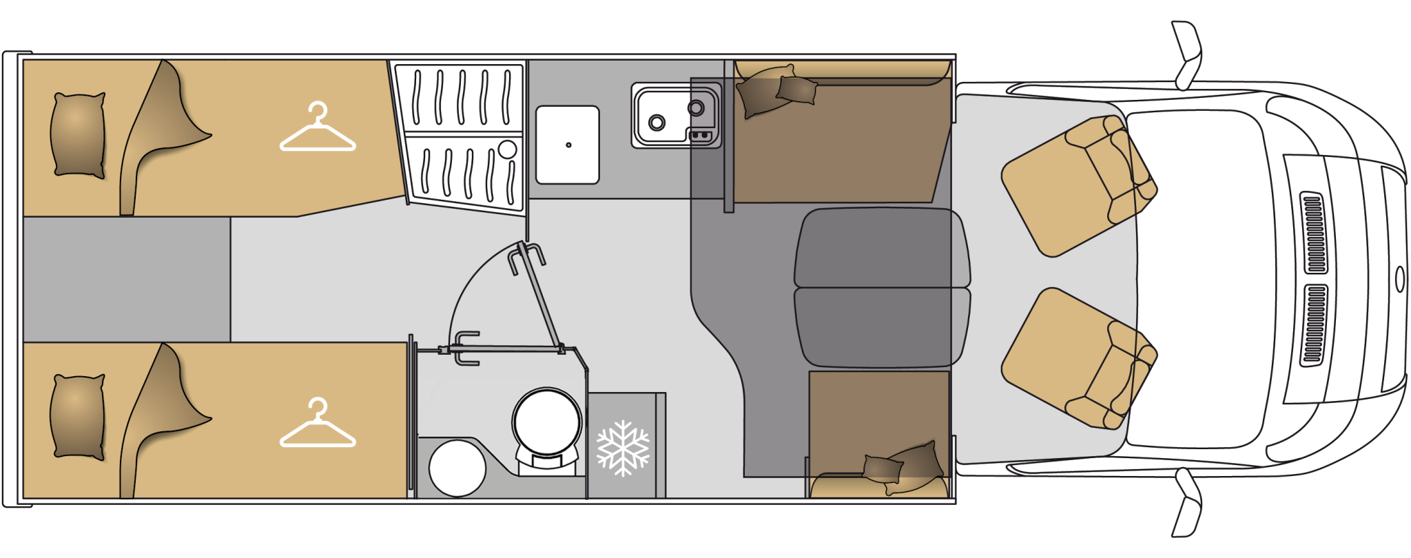 Grundriss Mooveo TEI-72EBHF Mooveo TEI-72EBHF – Teilintegrierte Élysée Line, Layout EBH