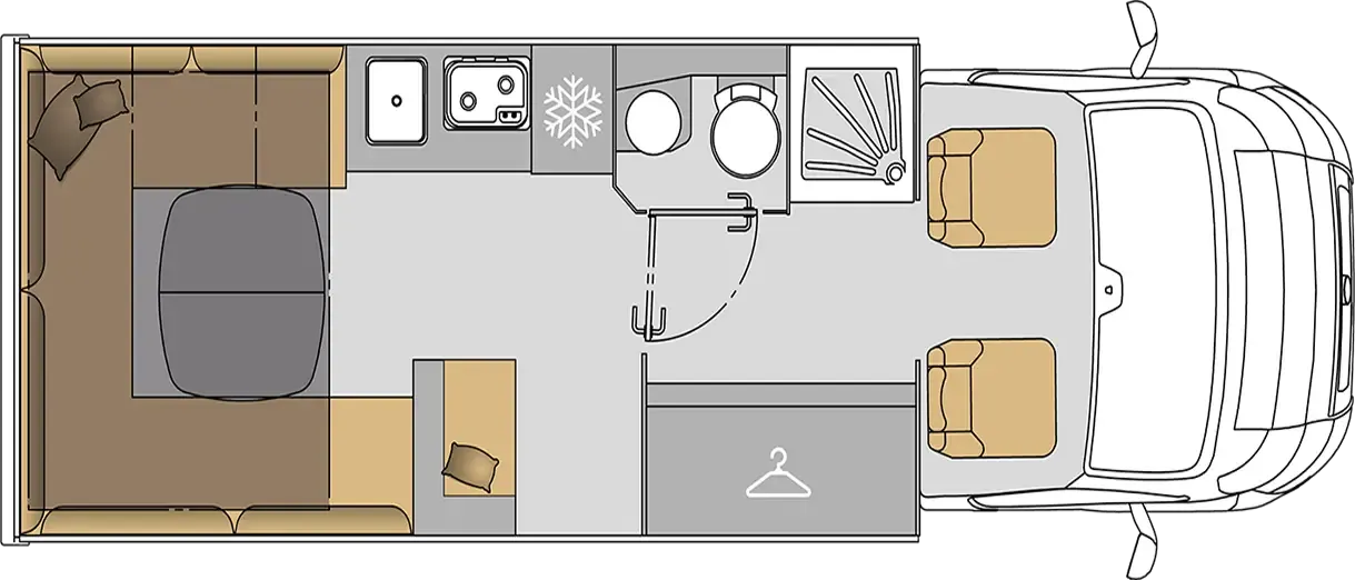 Grundriss Mooveo TEI-72UH Mooveo TEI-72UH – Teilintegrierte Élysée Line, Layout UH