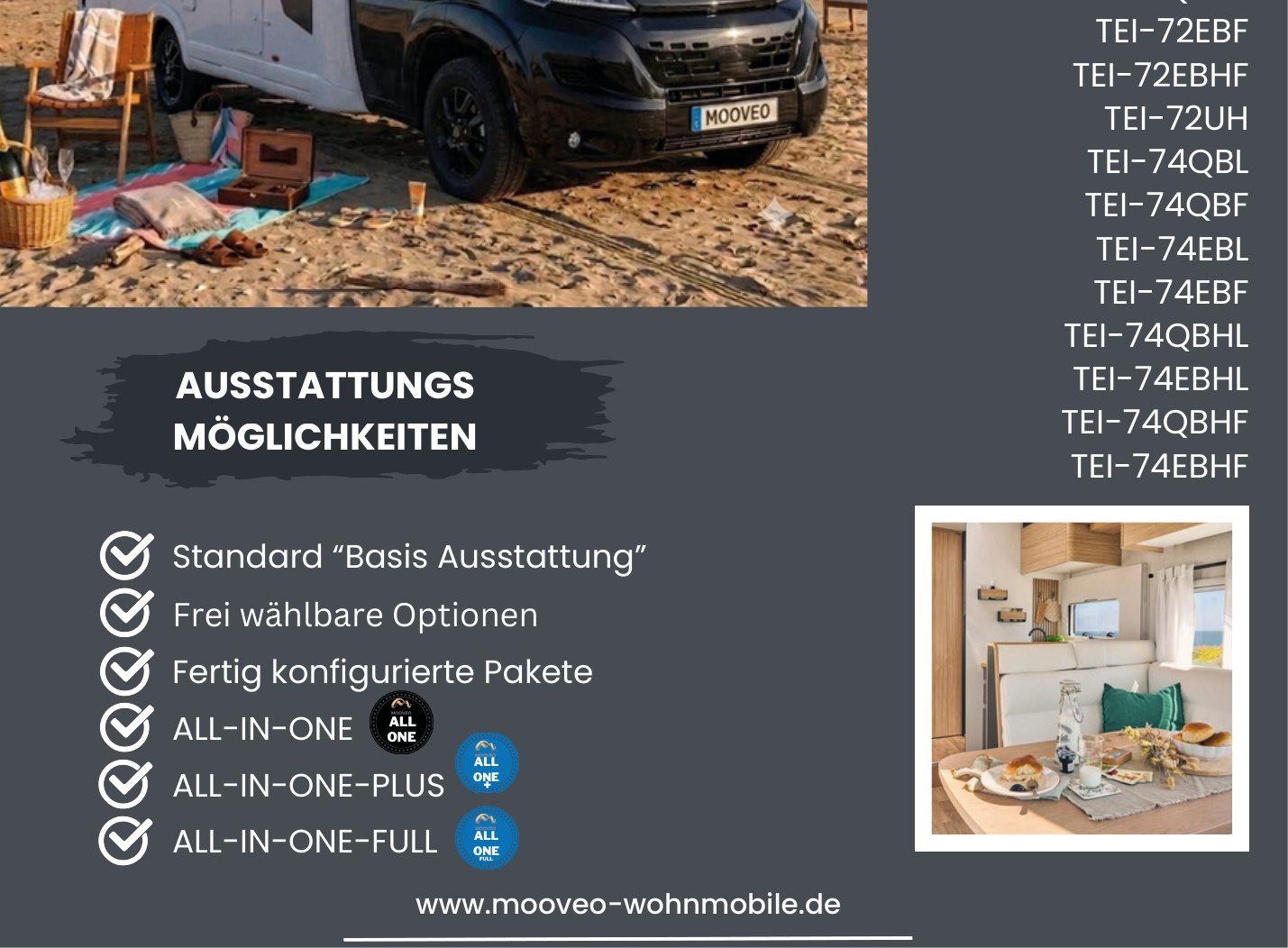 Grundriss Mooveo TEI-74QBHF Mooveo TEI-74QBHF – Teilintegrierte Élysée Line, Layout QBH